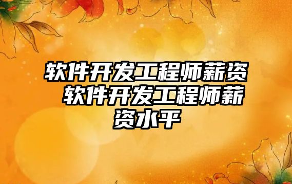 軟件開發工程師薪資 軟件開發工程師薪資水平