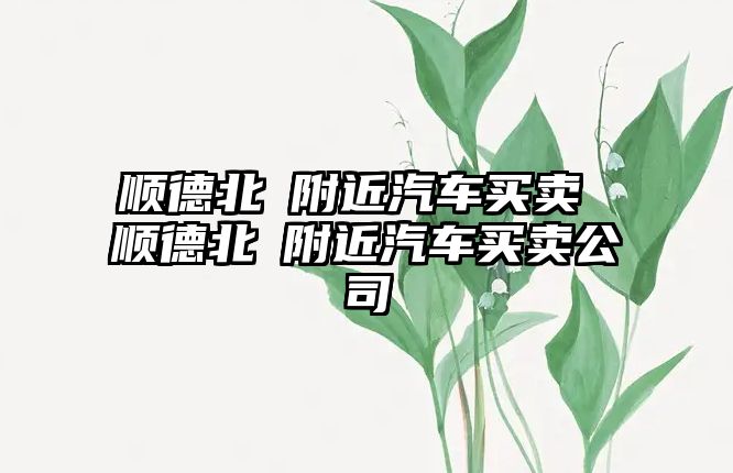 順德北滘附近汽車買賣 順德北滘附近汽車買賣公司